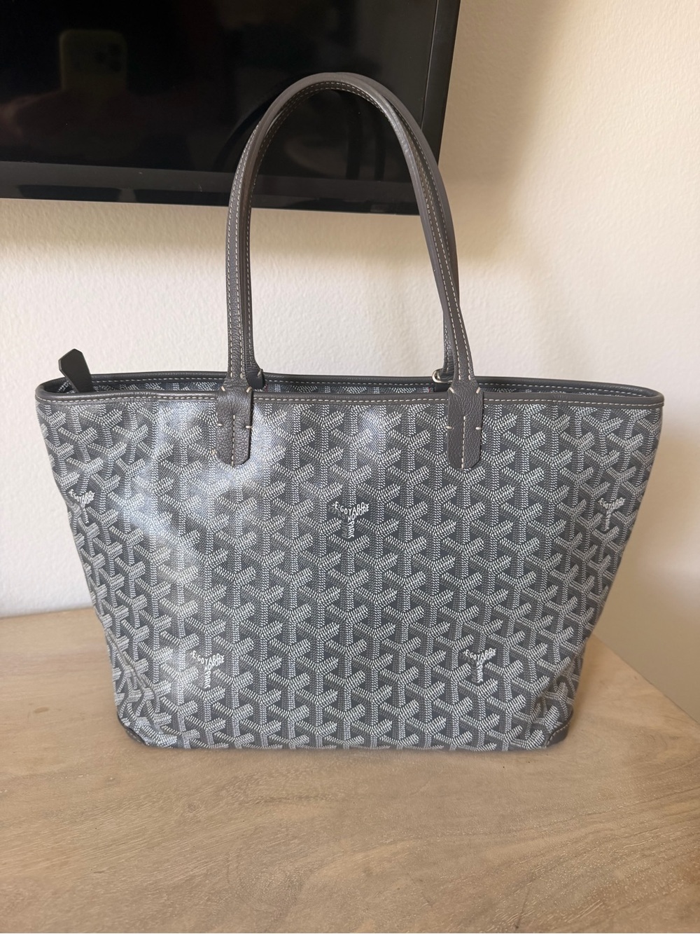 Goyard Artois PM Gray Tote Bag
